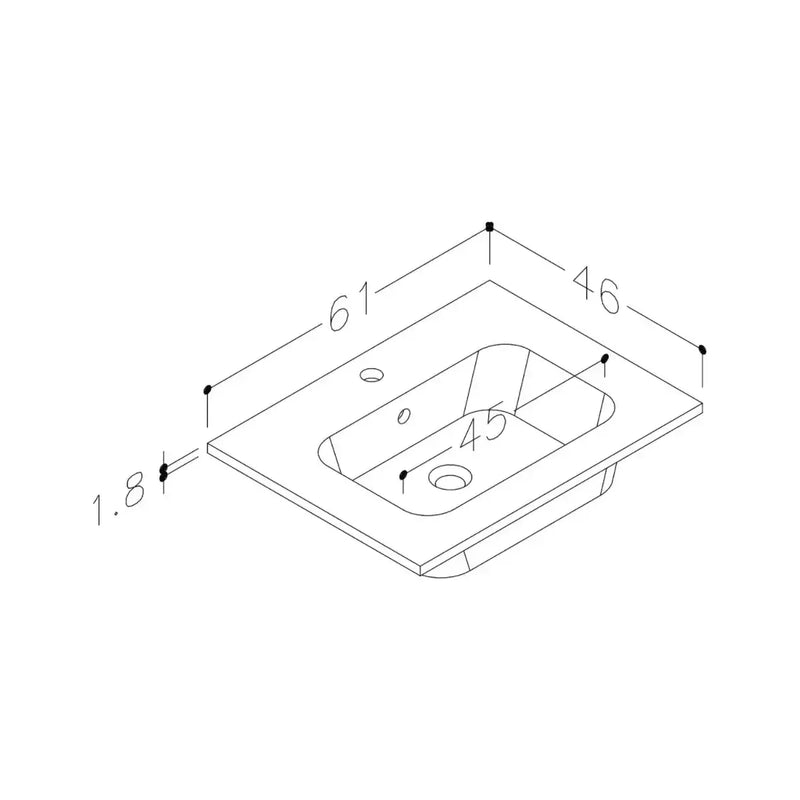 Porto Vanity Unit, 1675x700mm Bath, Bathroom Pack with Bath & Taps