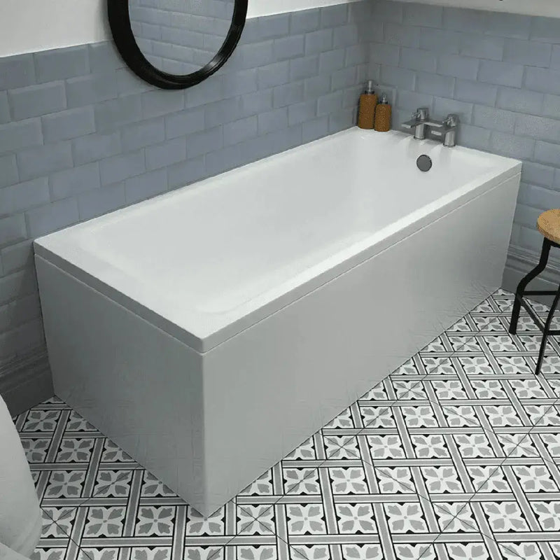 Porto Vanity Unit, 1675x700mm Bath, Bathroom Pack with Bath & Taps