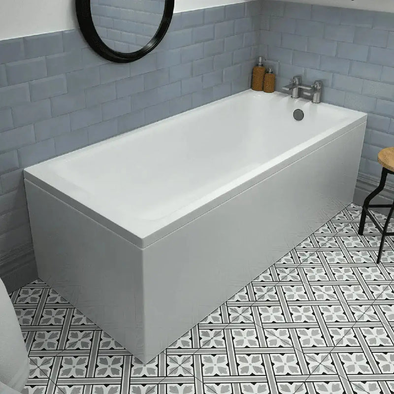 Porto Vanity Unit, 1675x700mm Bath, Bathroom Pack with Bath & Taps