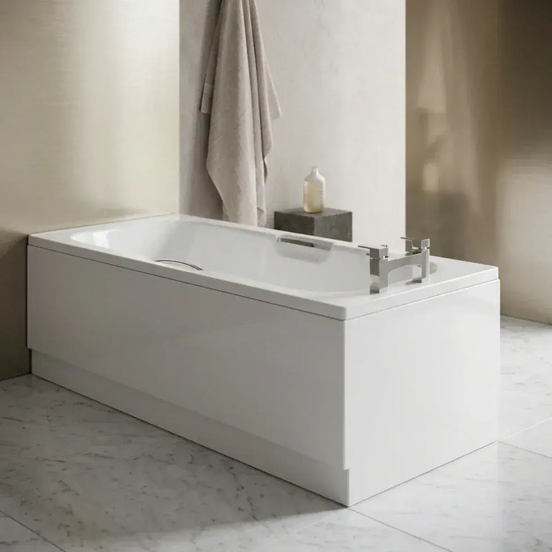 Premium 8mm Reinforced 1600 x 700mm Bath | Twin Grips & Anti-Slip Base