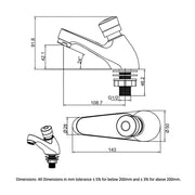 RAK Ceramics Non Concussive Basin Taps (pair)