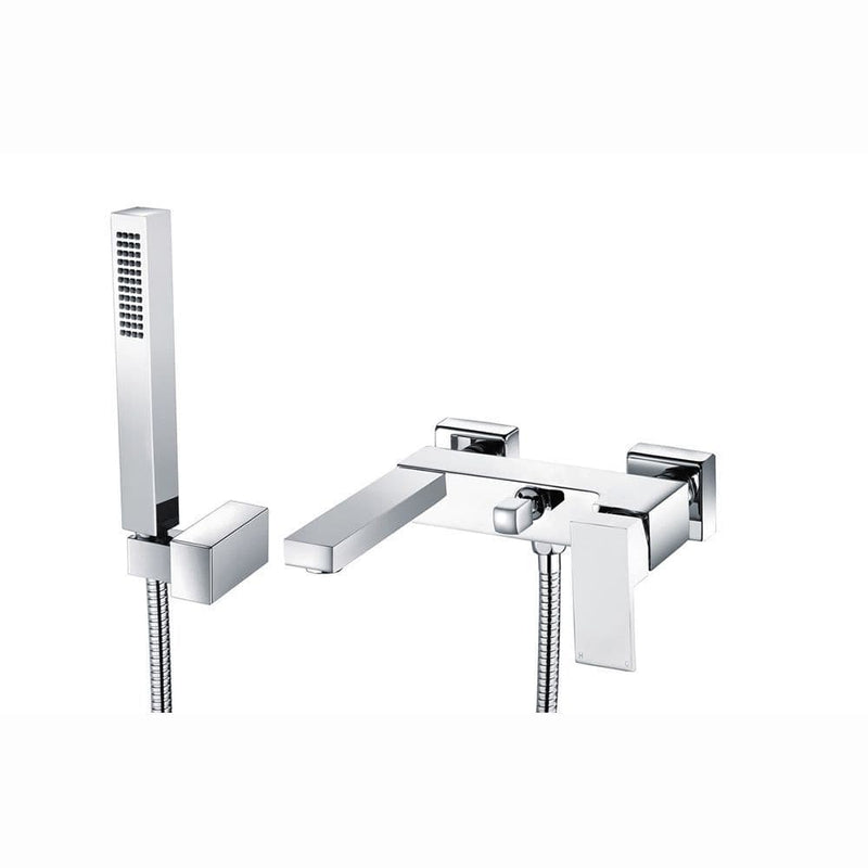 Revati Wall Mounted Shower Mixer Tap and Shower Kit, Modern Lever Style