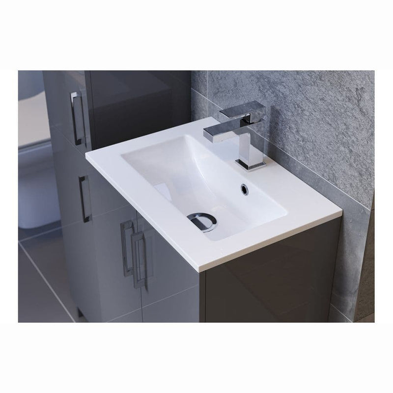 Revati Wall Mounted Shower Mixer Tap and Shower Kit, Modern Lever Style