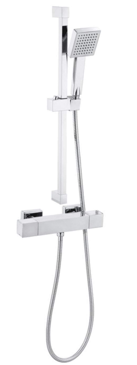 Revatin Cool Touch Thermostatic Bar Mixer Shower, Square
