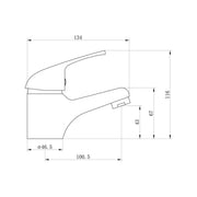 Rion Basin Mixer Tap - Chrome