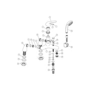Rion Bath/Shower Mixer Tap - Chrome