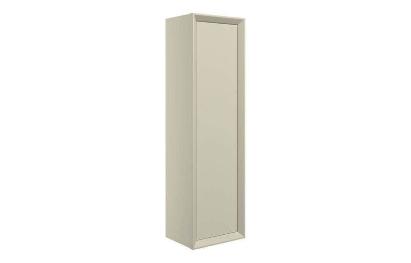 Riser 345mm Wall Hung 1 Door Tall Unit - Matt Cotton