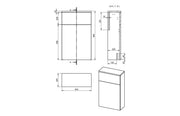 Riser 500mm Floor Standing WC Unit, Matt Clay