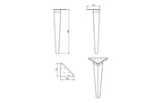 Riser 615mm 2 Drawer Wall Hung Basin Unit, Matt Clay