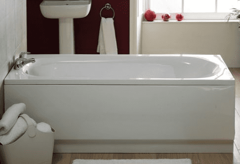 Rockstone Kaya Reinforced Bath Pack With Modern Basin and Toilet - Bath, Panel, Basin & Toilet (No Taps)