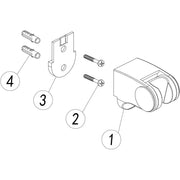 Round Wall Bracket - Chrome