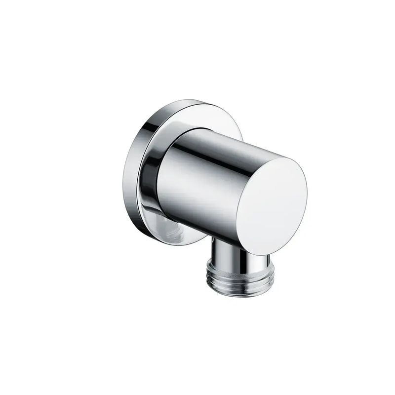 Round Wall Outlet Elbow - Chrome
