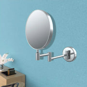 Ryel Round Cosmetic Bathroom Mirror - Chrome