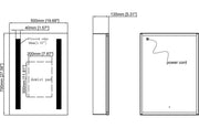 Sachen 500mm 1 Door LED Mirrored Cabinet