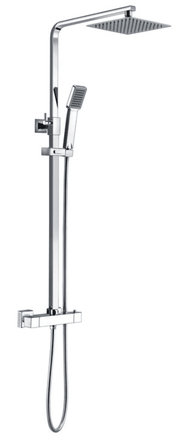 Sagittas Thermostatic Bar Mixer with Overhead and Handset Outlets