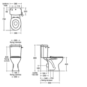 Sandringham 21 Comfort Height Toilet with Spatula Lever & Seat