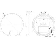 Savorne 600mm Round Back-Lit LED Mirror