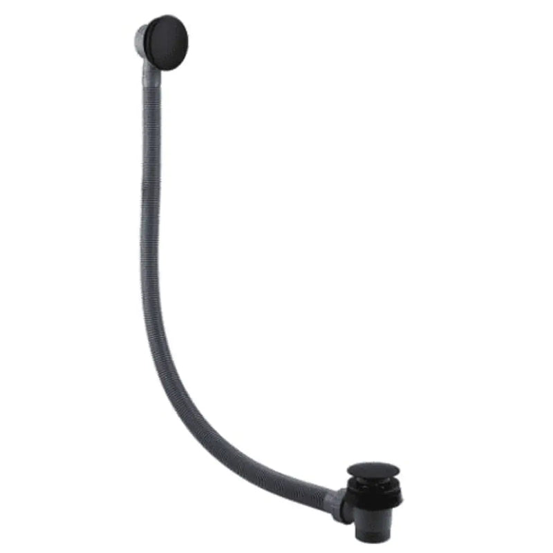 Serpens Bathroom Pack with 1650x700mm Bath, Toilet, Basin, Black Dual Shower and Taps