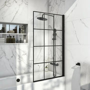 Serpens Bathroom Pack with 1650x700mm Bath, Toilet, Basin, Black Dual Shower and Taps