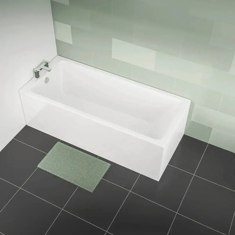 Serpens Bathroom Pack with 1650x700mm Bath, Toilet, Basin, Black Dual Shower and Taps