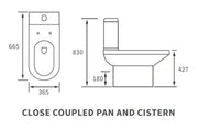 Serpens Brushed Brass Full Bathroom Pack with Taps and Waste