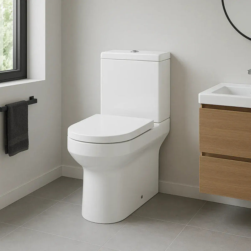 Serpens Close Coupled Fully Shrouded Toilet Inc Soft Close Seat