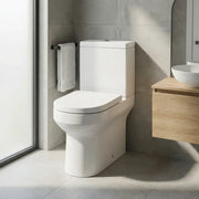 Serpens Close Coupled Fully Shrouded Toilet Inc Soft Close Seat