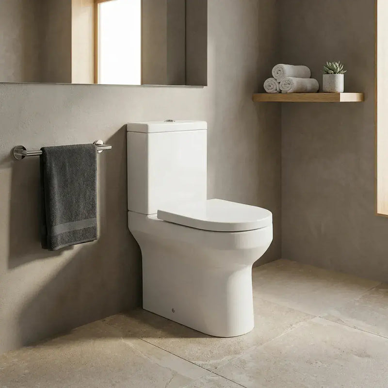 Serpens Close Coupled Fully Shrouded Toilet Inc Soft Close Seat