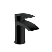 Serpens Matt Black Full Bathroom Pack with Bath Screen, Taps and Dual Shower