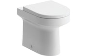 Serpens Rimless Back To Wall Comfort Height Toilet Inc Soft Close Seat