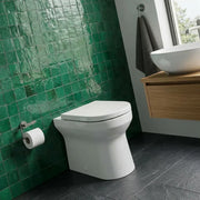 Serpens Rimless Back To Wall Toilet Inc Soft Close Seat