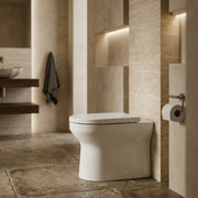 Serpens Rimless Back To Wall Toilet Inc Soft Close Seat