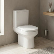 Serpens Rimless Close Coupled Comfort Height Toilet Inc Soft Close Seat