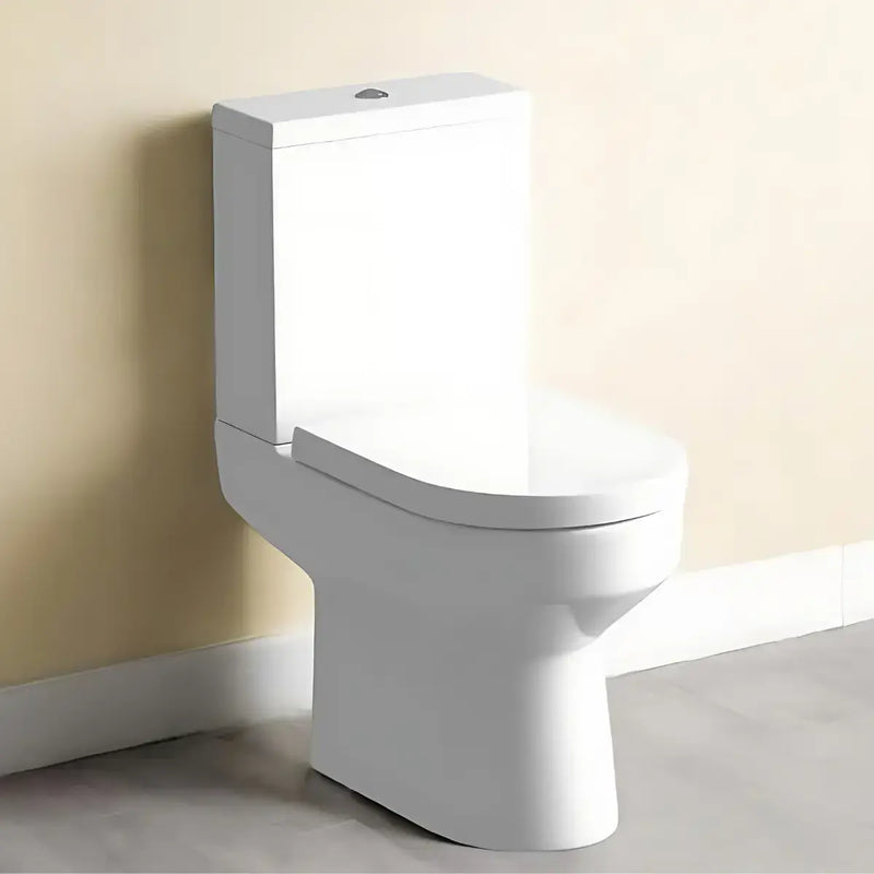 Serpens Rimless Close Coupled Comfort Height Toilet Inc Soft Close Seat