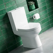 Serpens Rimless Close Coupled Comfort Height Toilet Inc Soft Close Seat