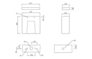 Serpens Rimless Open Back Close Coupled Toilet Inc Soft Close Seat