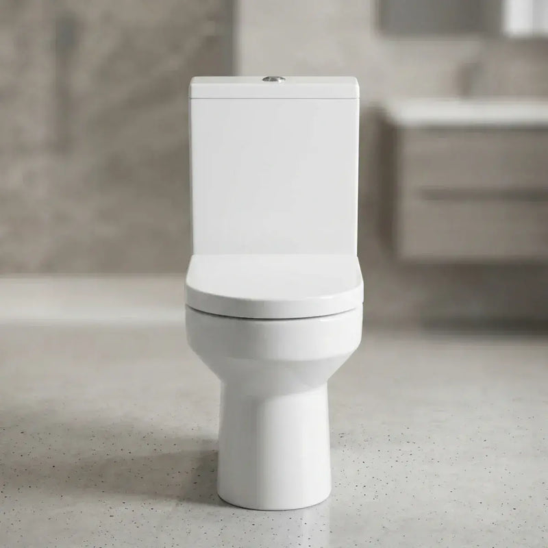 Serpens Rimless Toilet with Optional Colour WC Push Button
