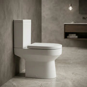 Serpens Rimless Toilet with Optional Colour WC Push Button