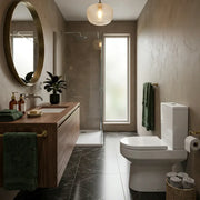 Serpens Rimless Toilet with Optional Colour WC Push Button