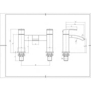 Serpens Vanity Unit, 1650x700mm Bath, Bathroom Pack with Bath Screen, Taps & Wastes