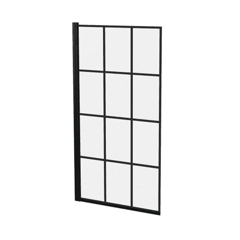 Serpens Vanity Unit Bathroom Pack with 1650x700mm Bath, Matt Black Screen and Dual Shower