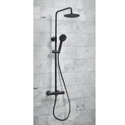 Serpens Vanity Unit Bathroom Pack with 1700x700mm Bath, Matt Black Screen and Dual Shower (1)