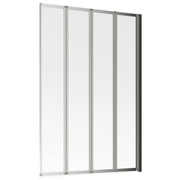 Single Framed Four Fold Bath Screen