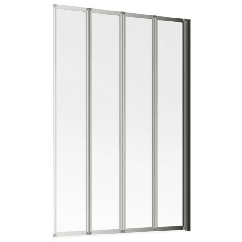Single Framed Four Fold Bath Screen
