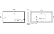 Solaner 1200x600mm Rectangle LED Mirror