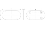 Soler 400x800mm Oblong Mirror