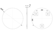 Soler 500mm Round Mirror