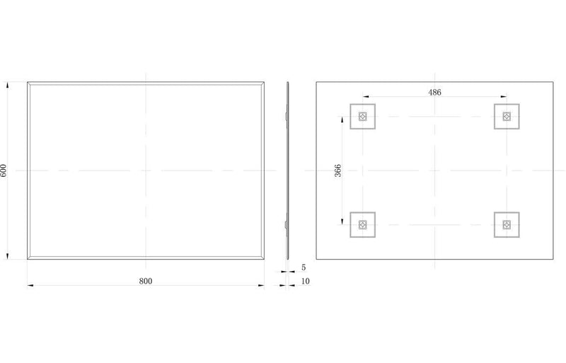 Soler 600x800mm Rectangle Mirror
