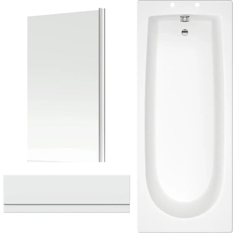Star Buy Merit 1700 x 700mm Bath, Panel & Bath Screen