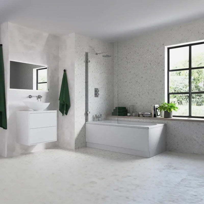 Star Buy Merit 1700 x 700mm Bath, Panel & Bath Screen